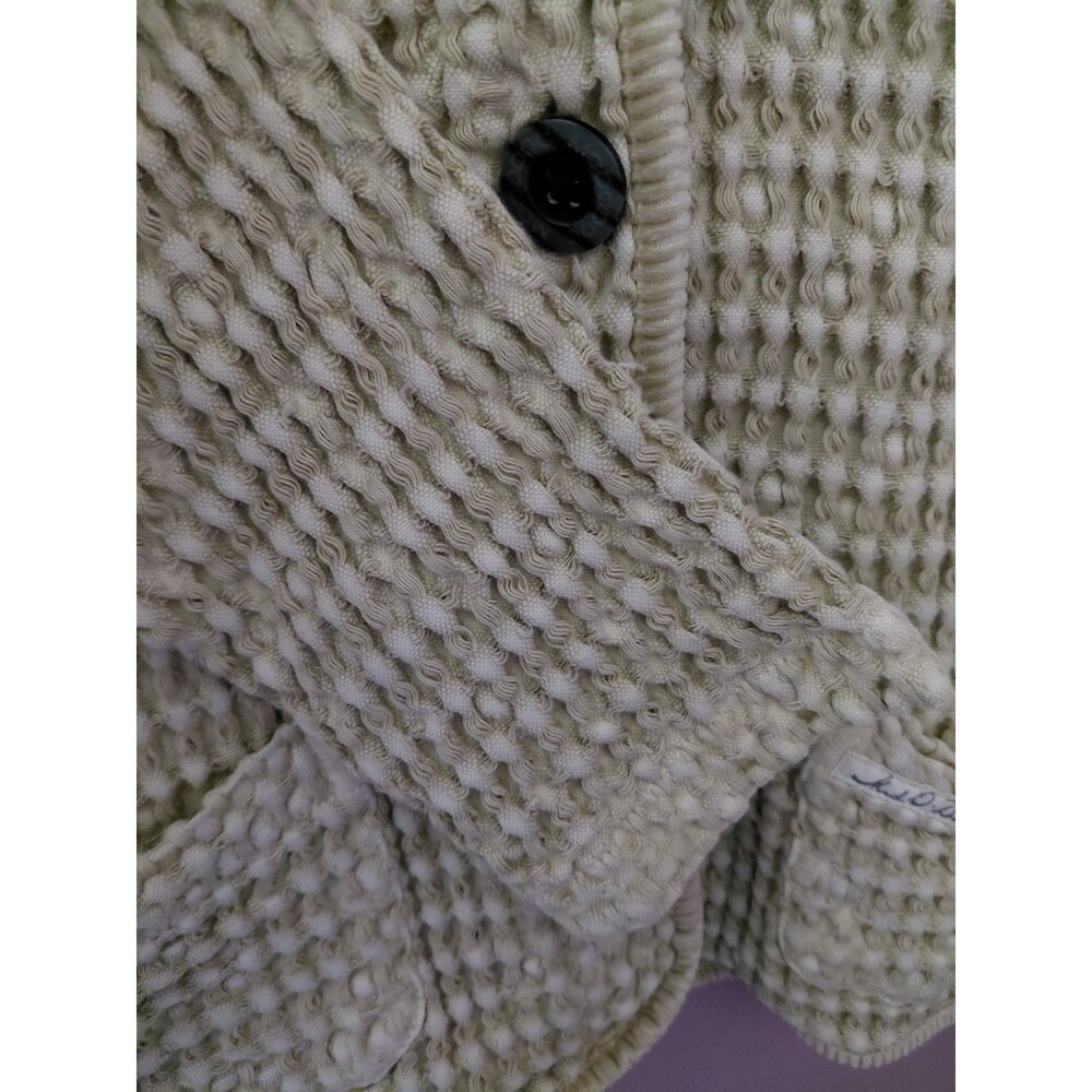 Mod O Doc Cream Beige Waffle Jacket Size 1 (XS) 100% Cotton - Picture 4 of 11